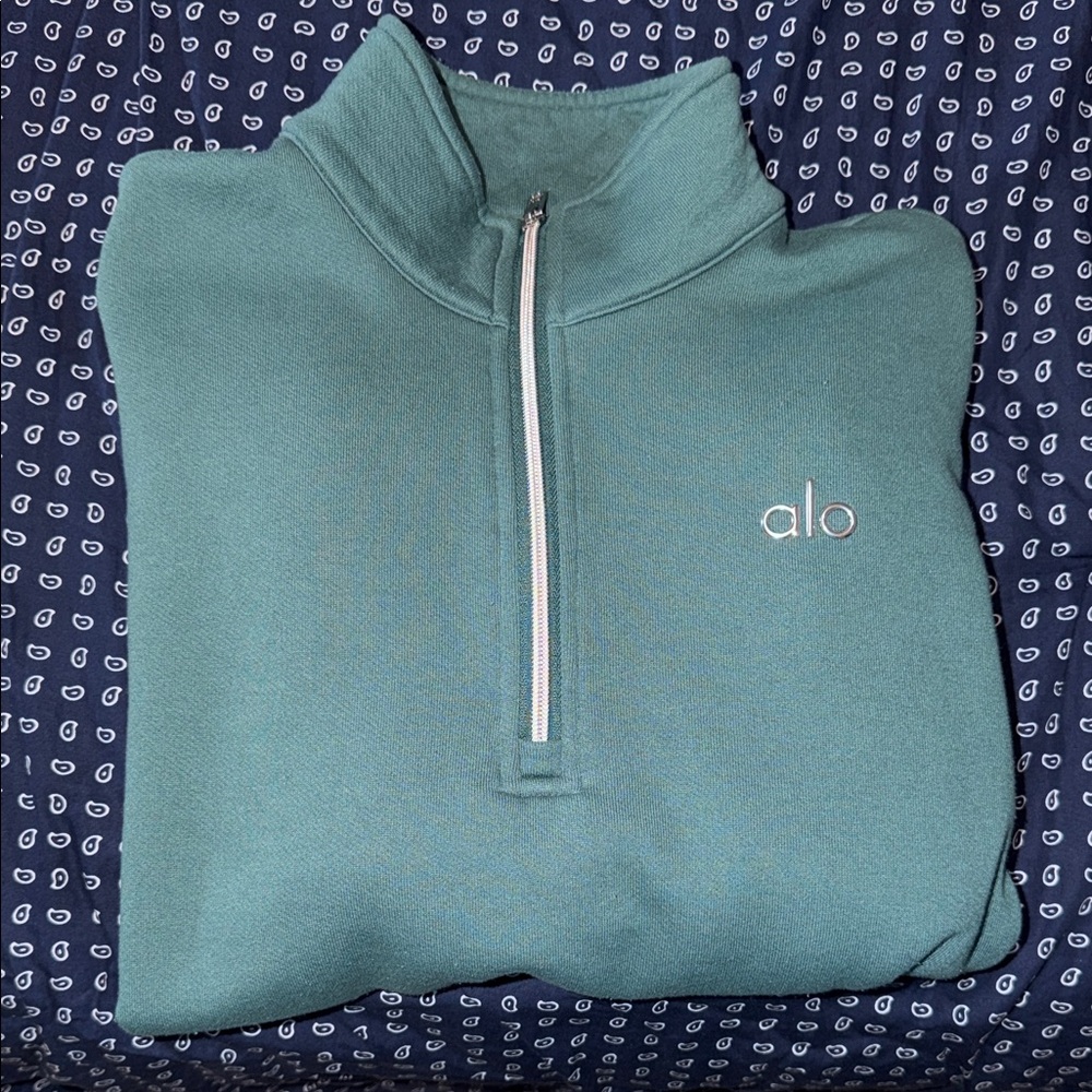 Alo green Quarter-Zip Pullover